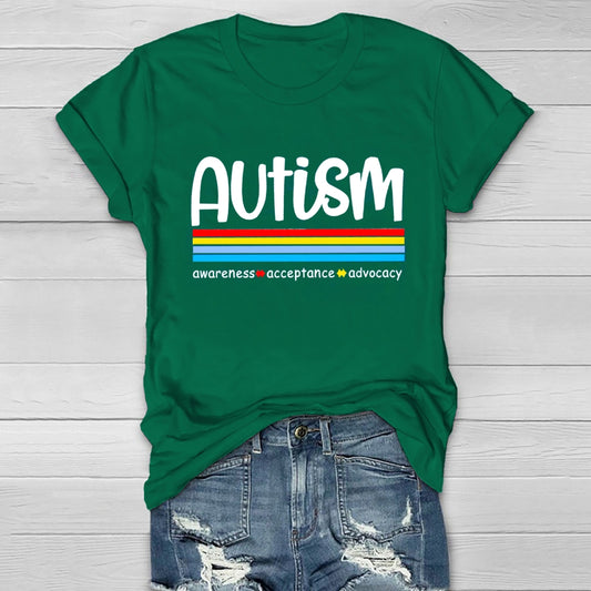 Autism Awareness Awareness  Acceptances Advocacy T-Shirt