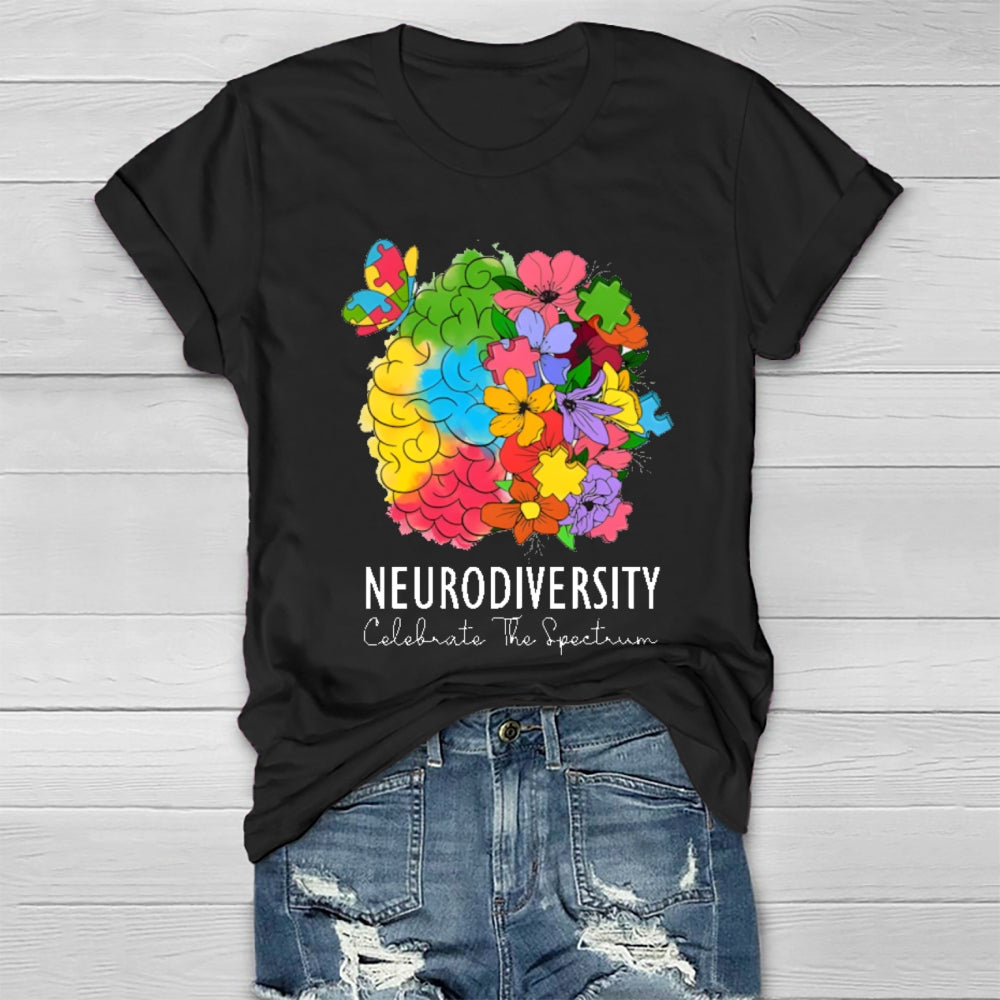 Neurodiversity Celebrate The Spectrum T-shirt