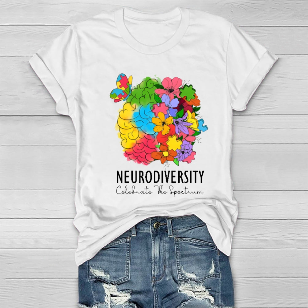 Neurodiversity Celebrate The Spectrum T-shirt