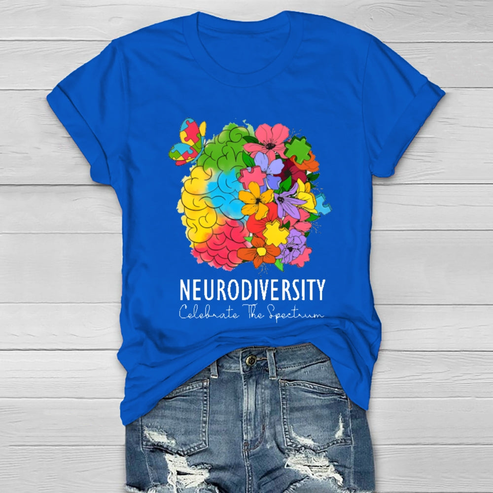 Neurodiversity Celebrate The Spectrum T-shirt