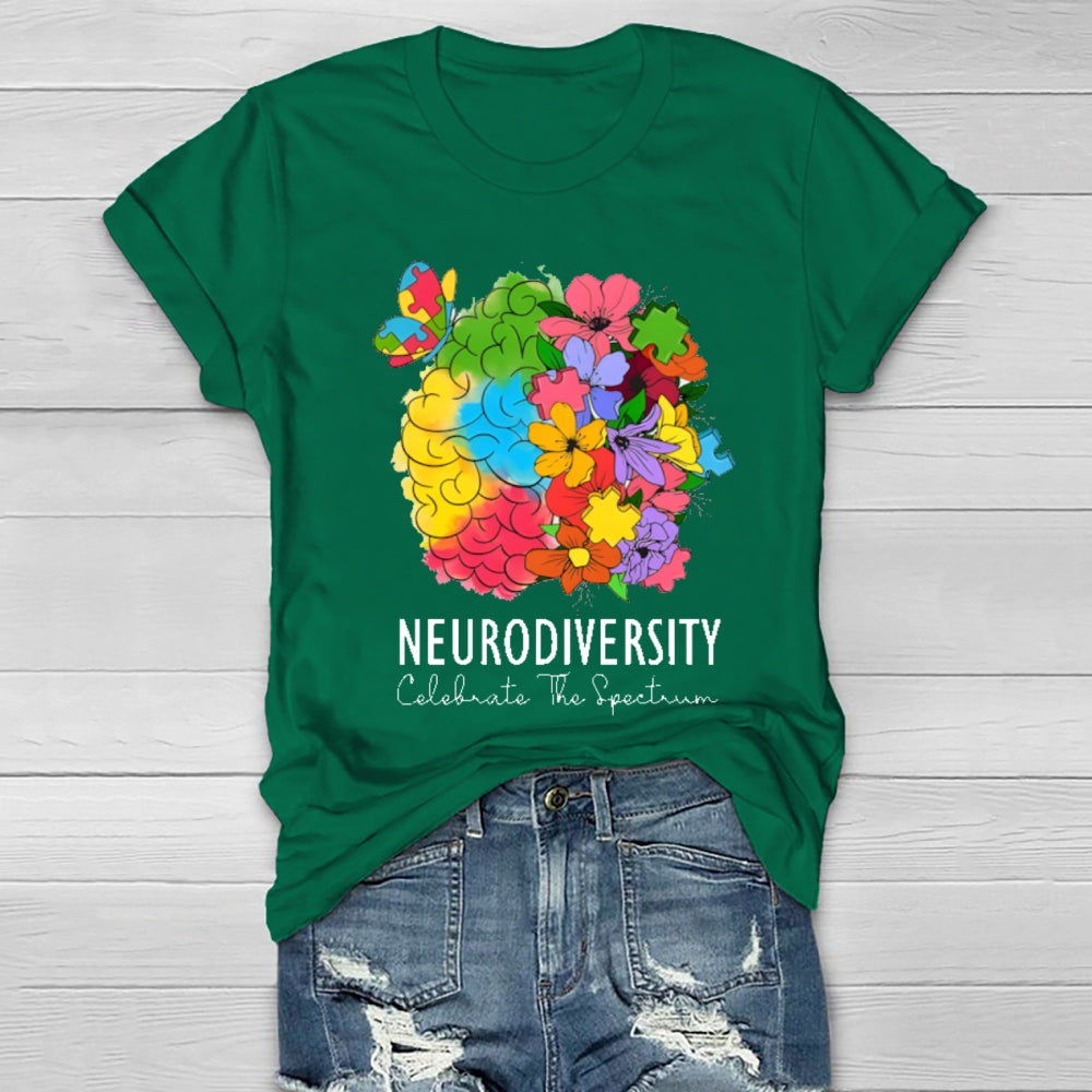 Neurodiversity Celebrate The Spectrum T-shirt