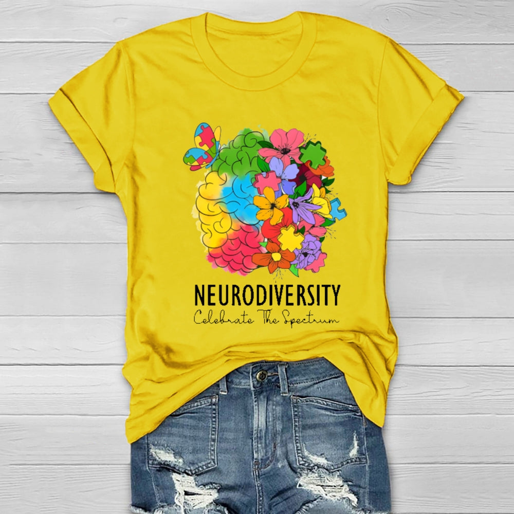 Neurodiversity Celebrate The Spectrum T-shirt