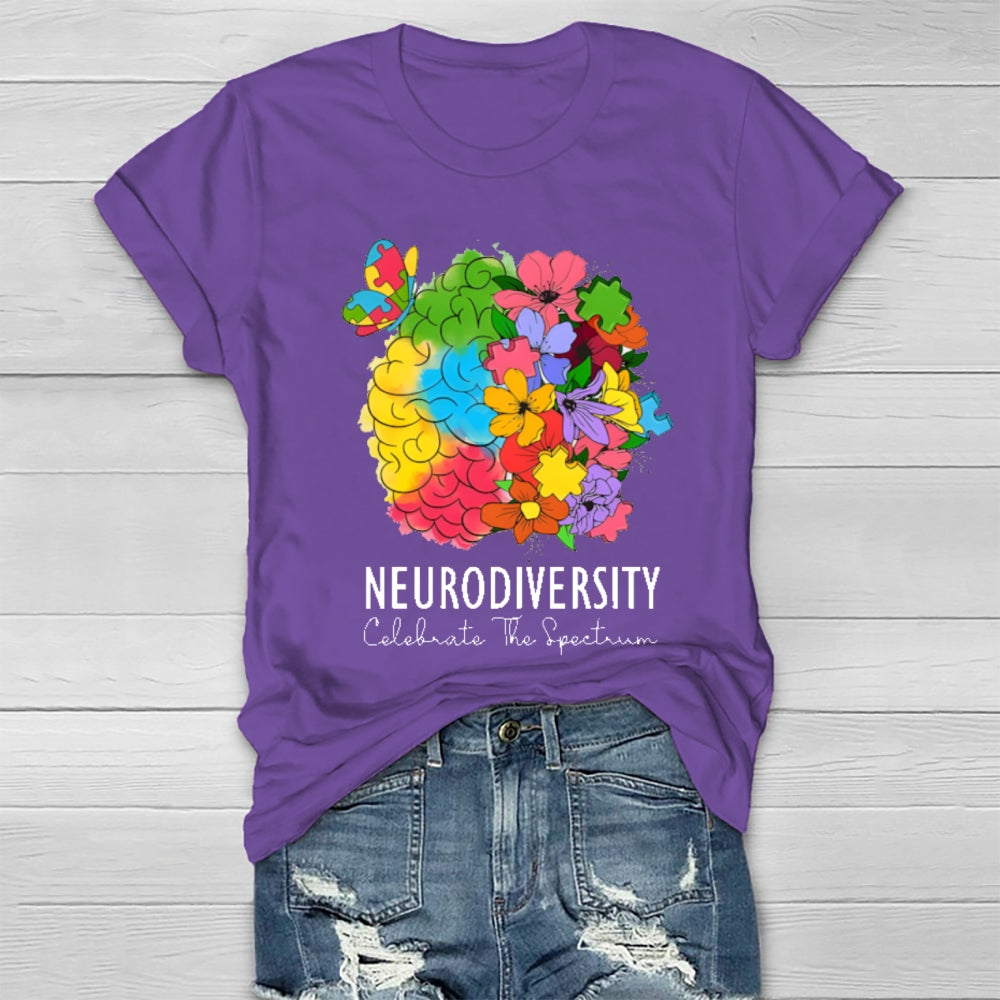 Neurodiversity Celebrate The Spectrum T-shirt