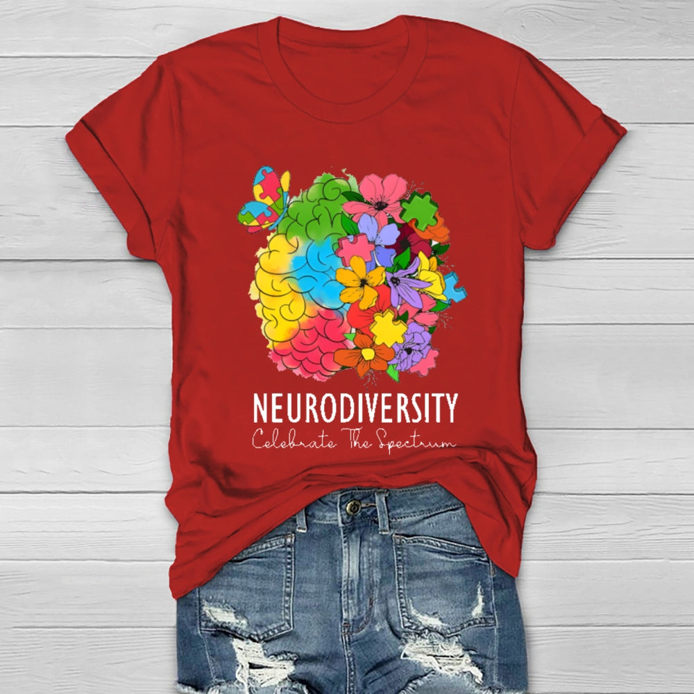 Neurodiversity Celebrate The Spectrum T-shirt