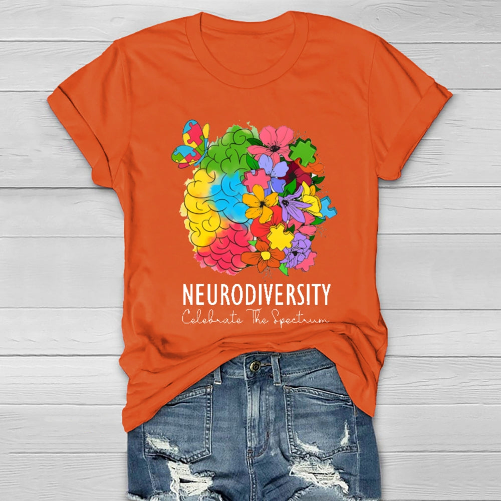 Neurodiversity Celebrate The Spectrum T-shirt
