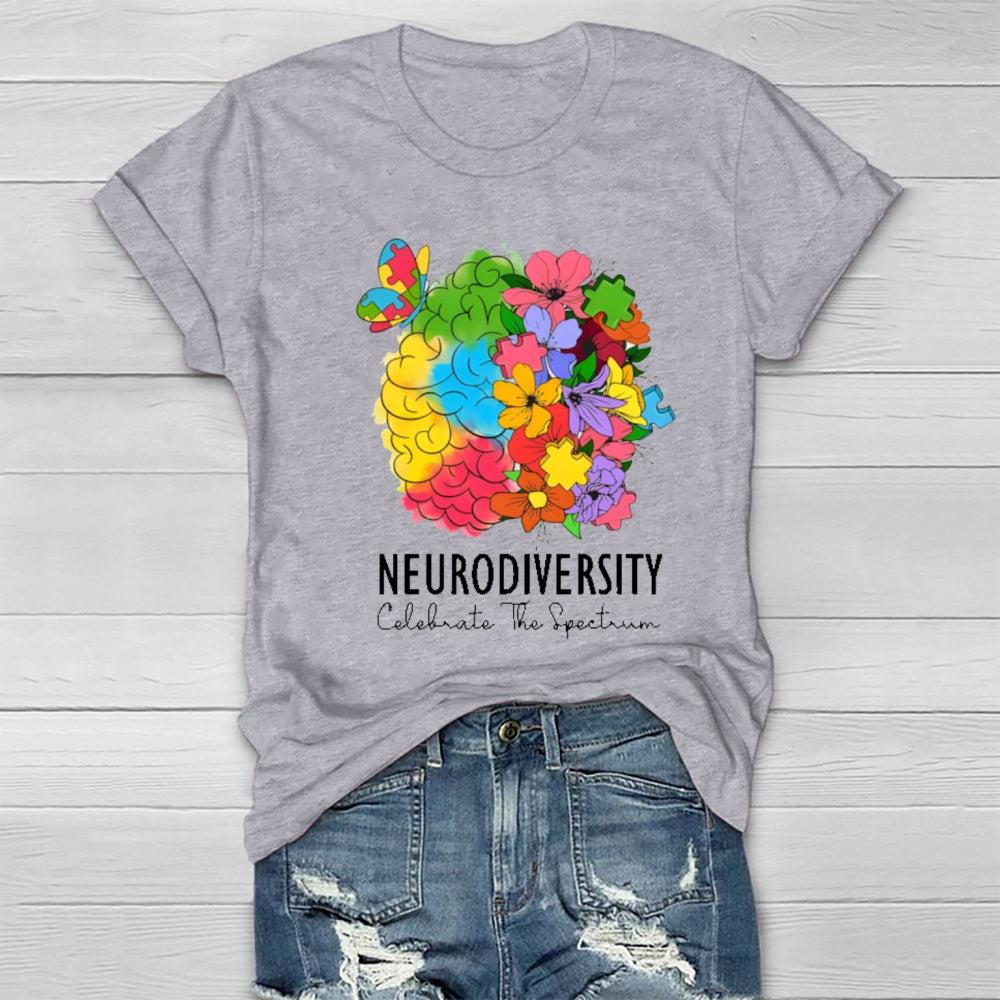 Neurodiversity Celebrate The Spectrum T-shirt