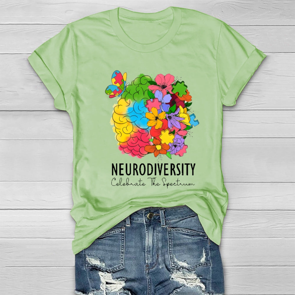 Neurodiversity Celebrate The Spectrum T-shirt