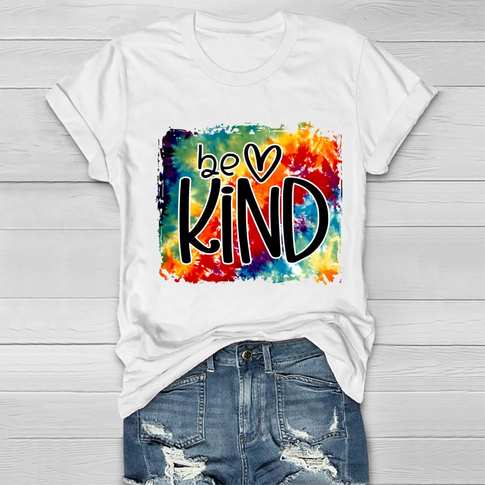 Colorful Background Be Kind T-Shirt