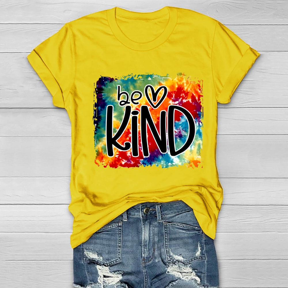 Colorful Background Be Kind T-Shirt