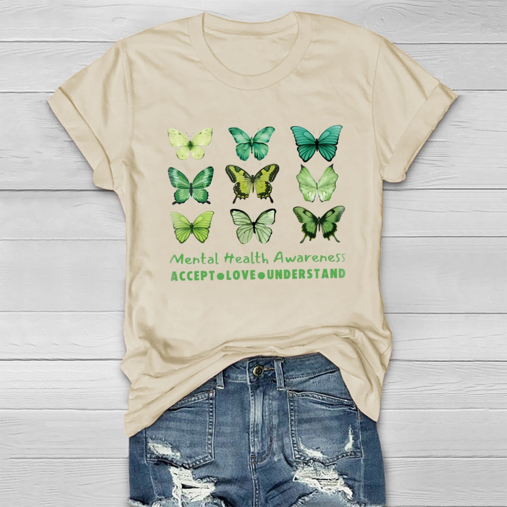 Mental Health Matters Accept  Love Understand T-Shirt