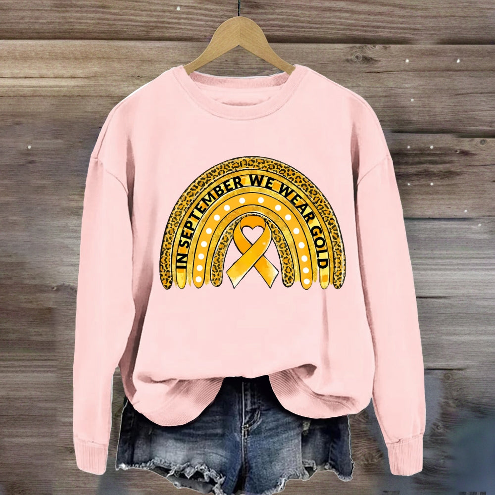 In September We Wear Gold Yellow Ribbon Sweatshirt