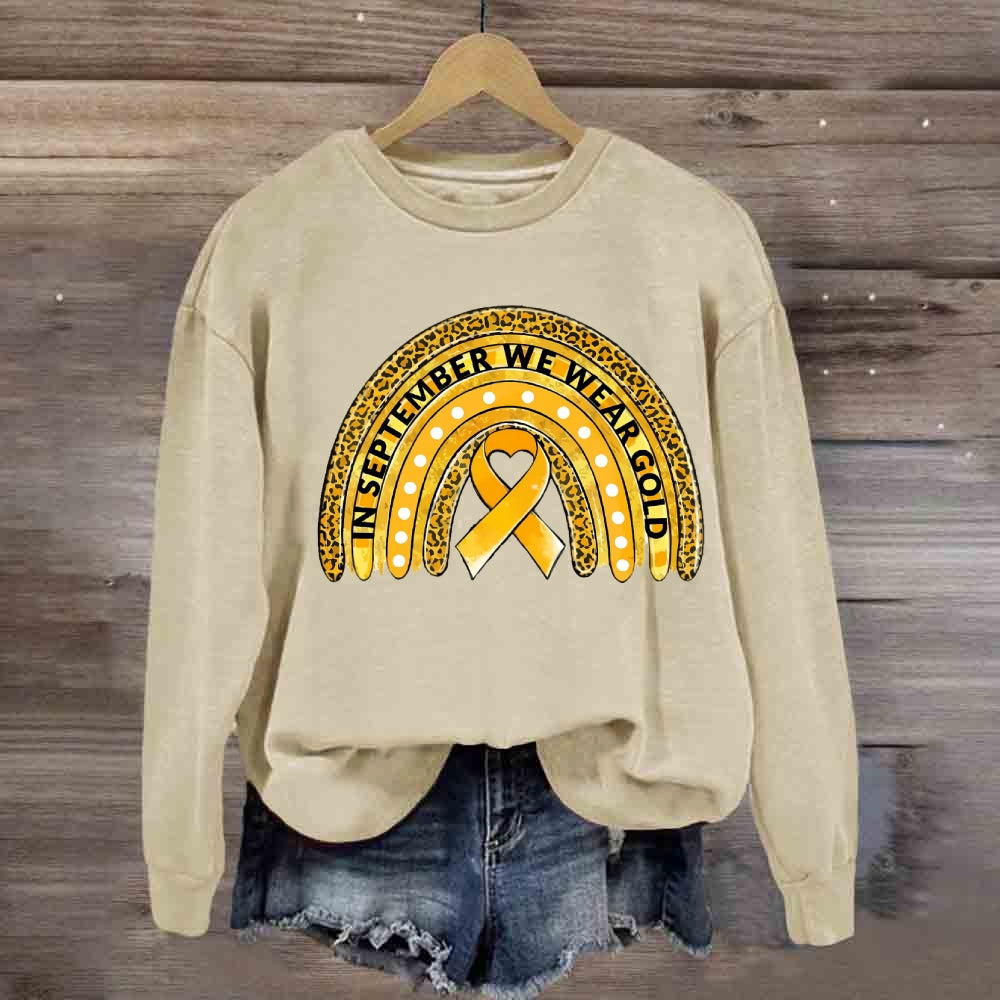 In September We Wear Gold Yellow Ribbon Sweatshirt