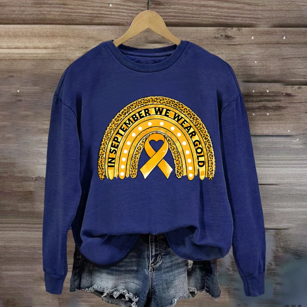 In September We Wear Gold Yellow Ribbon Sweatshirt