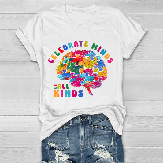 Celebrate Minds Of All Kinds Healthwear T-shirt