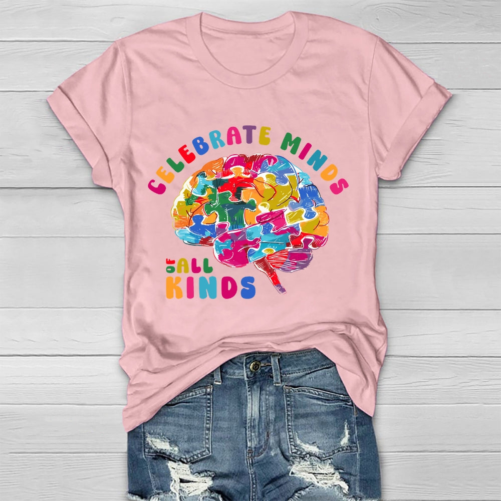 Celebrate Minds Of All Kinds Healthwear T-shirt
