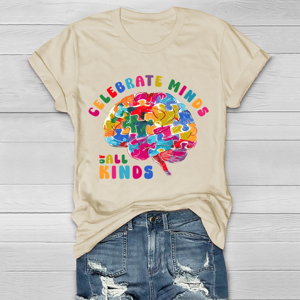 Celebrate Minds Of All Kinds Healthwear T-shirt