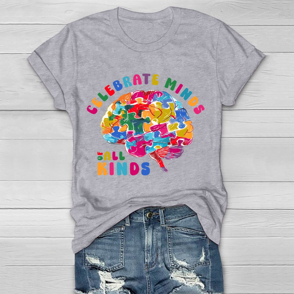 Celebrate Minds Of All Kinds Healthwear T-shirt