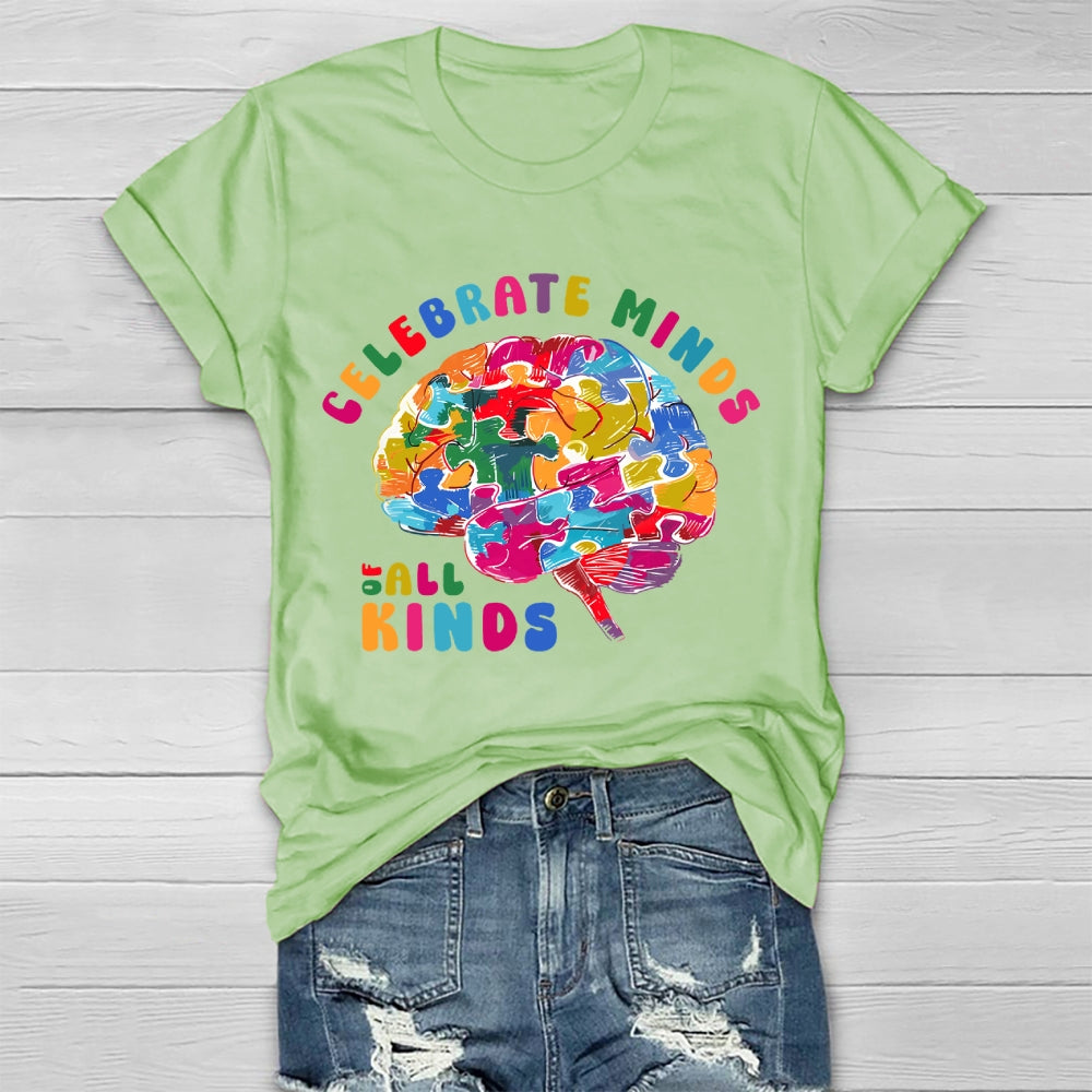 Celebrate Minds Of All Kinds Healthwear T-shirt