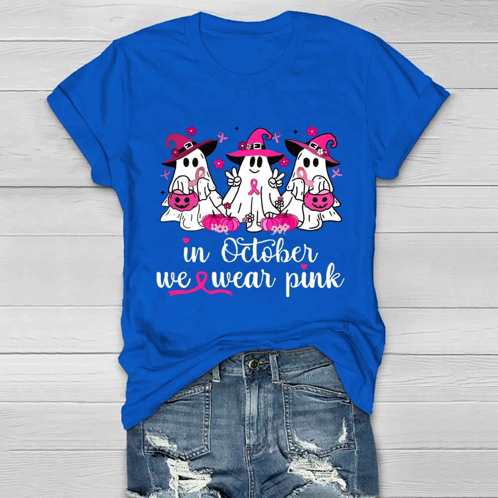 In October We Wear Pink Healthwear T-shirt