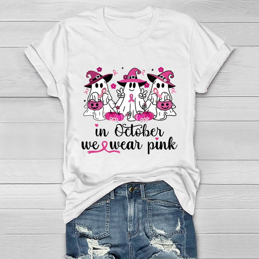 In October We Wear Pink Healthwear T-shirt