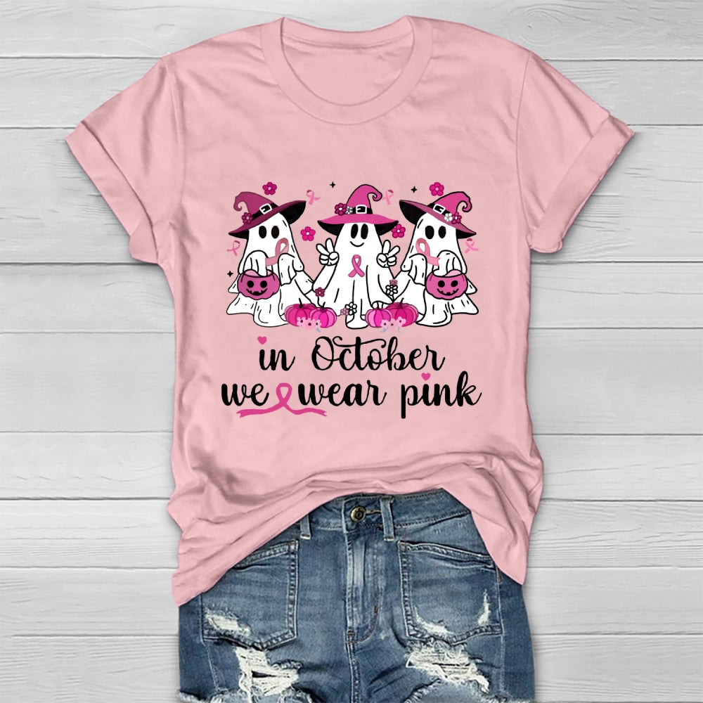 In October We Wear Pink Healthwear T-shirt