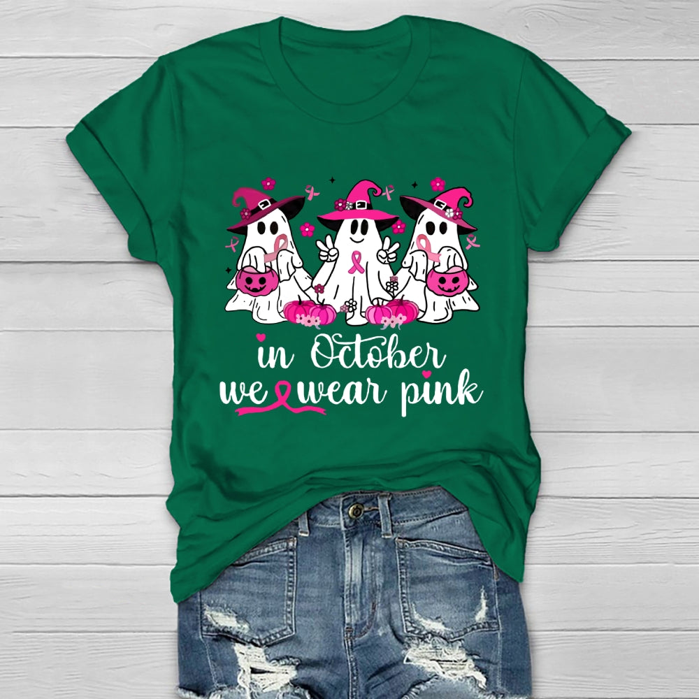 In October We Wear Pink Healthwear T-shirt