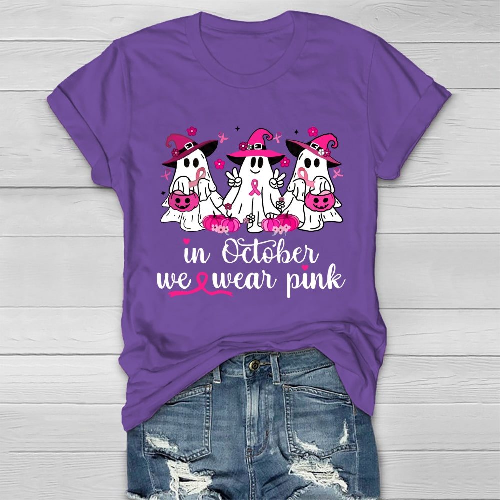 In October We Wear Pink Healthwear T-shirt