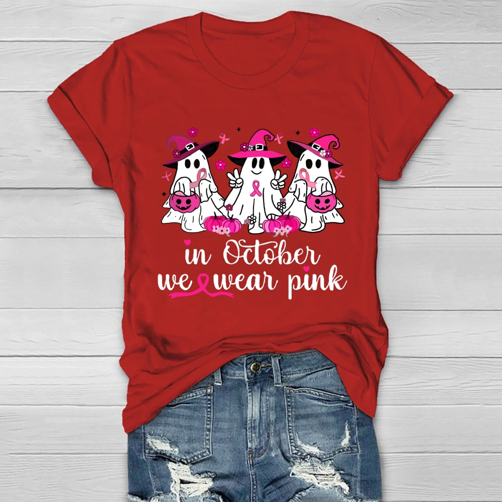 In October We Wear Pink Healthwear T-shirt