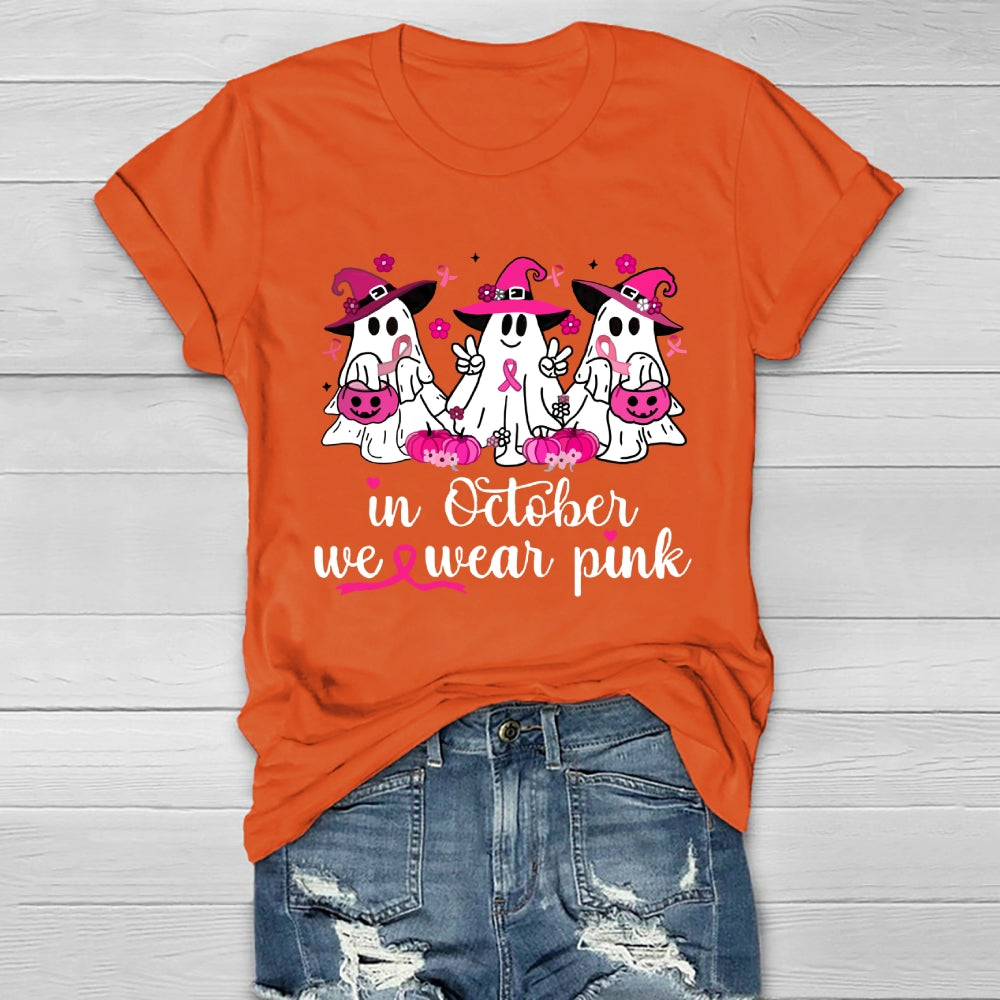 In October We Wear Pink Healthwear T-shirt