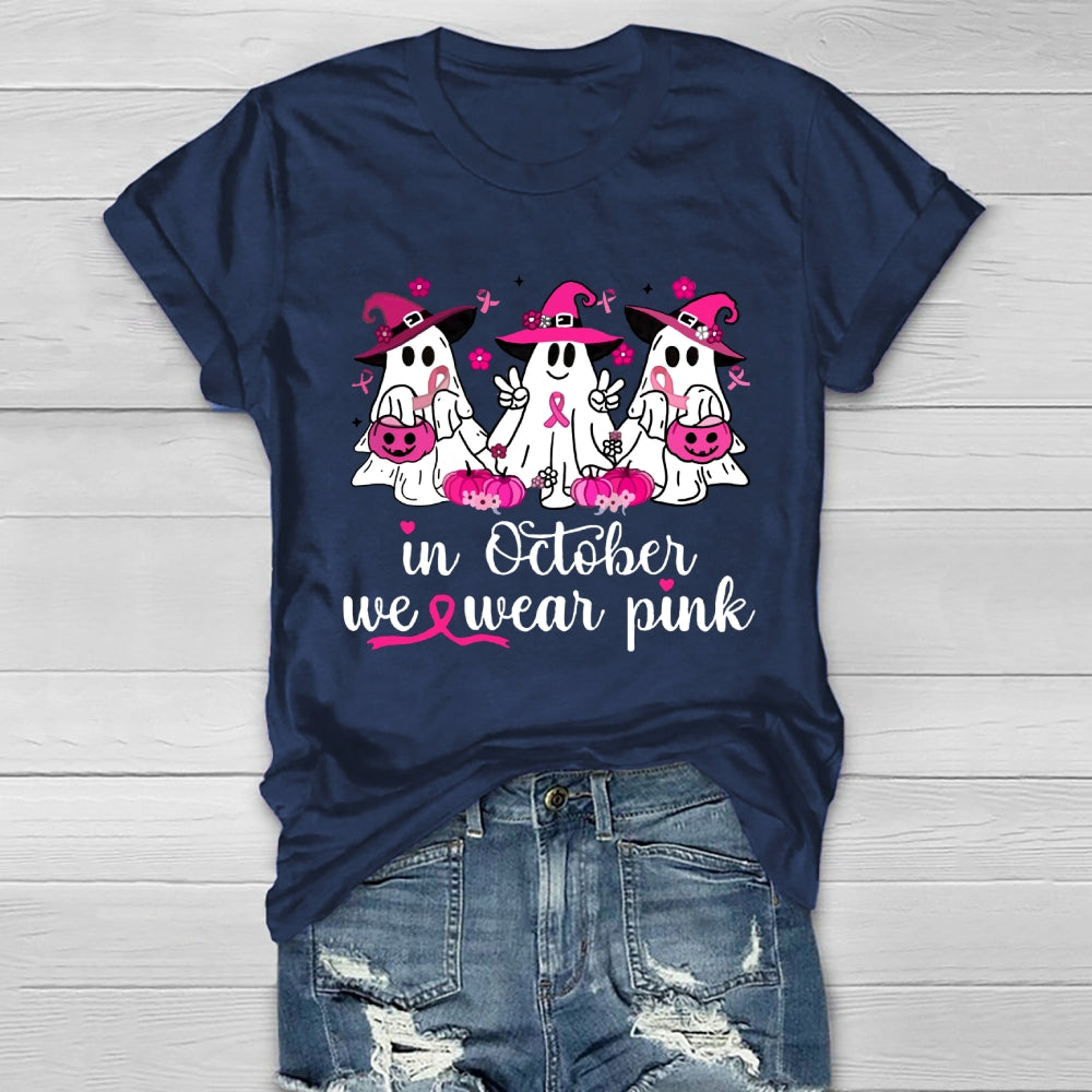 In October We Wear Pink Healthwear T-shirt
