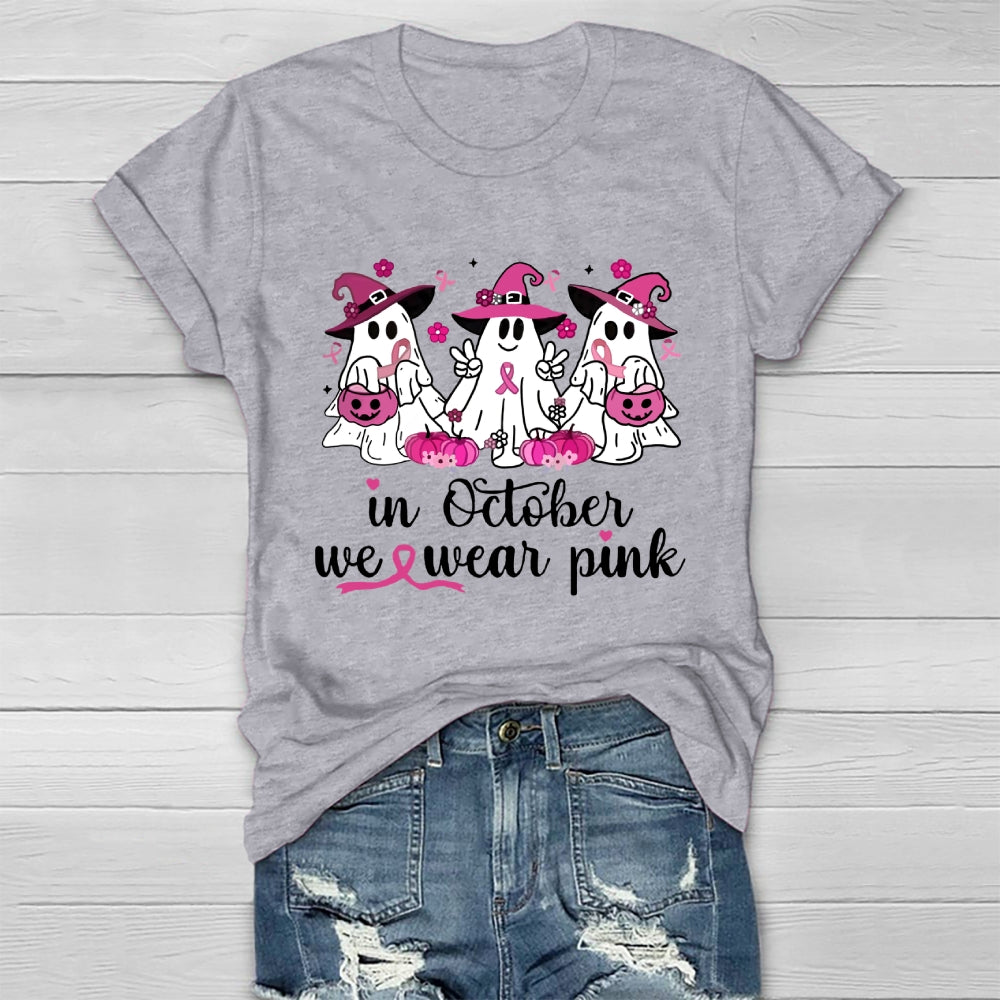 In October We Wear Pink Healthwear T-shirt