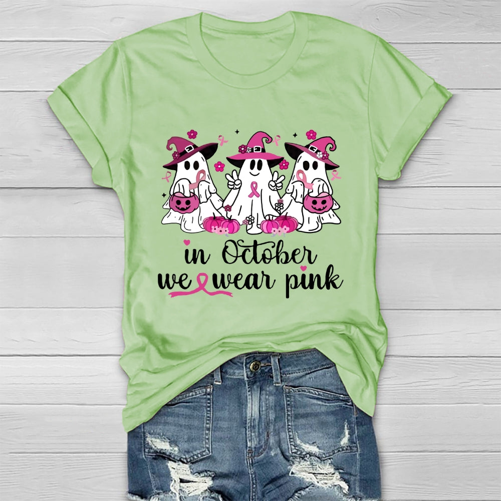 In October We Wear Pink Healthwear T-shirt