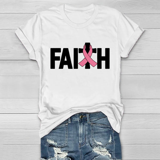 Faith Breast Cancer Awareness Healthwear T-shirt