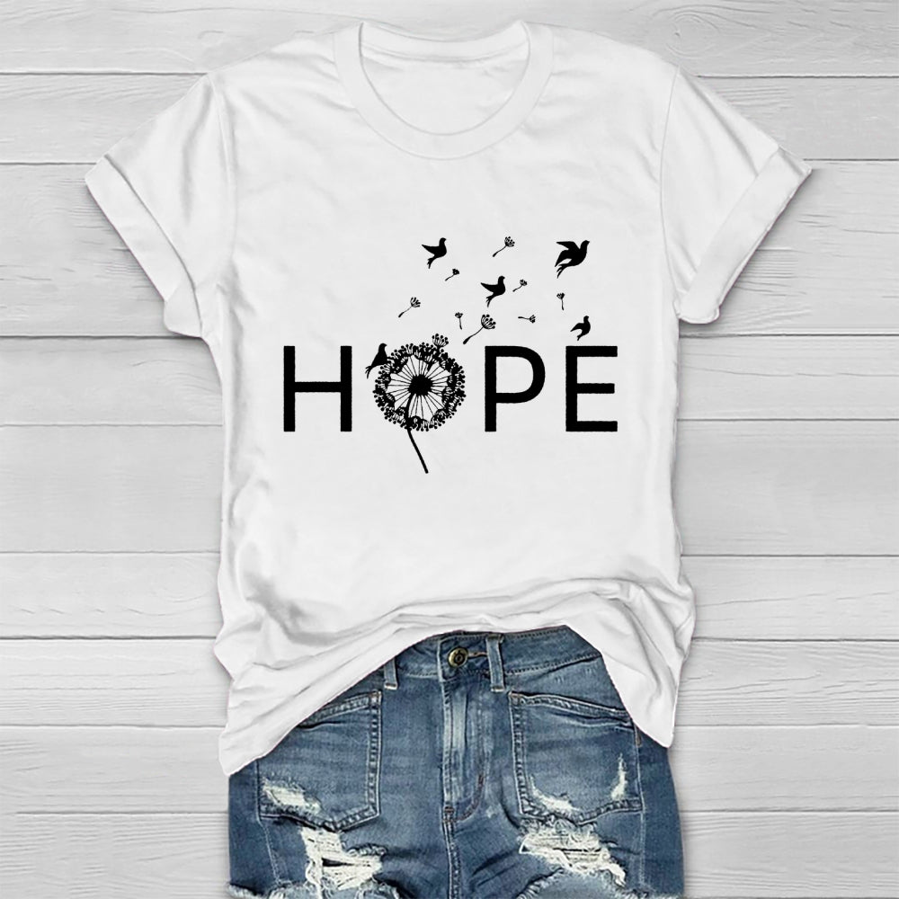 Hope Dandelion Pigeon Healthwear T-shirt
