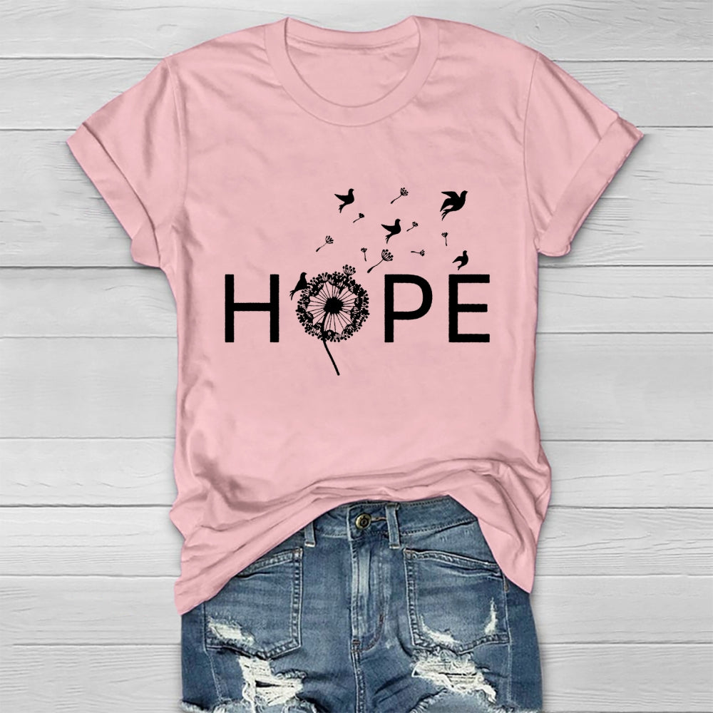 Hope Dandelion Pigeon Healthwear T-shirt