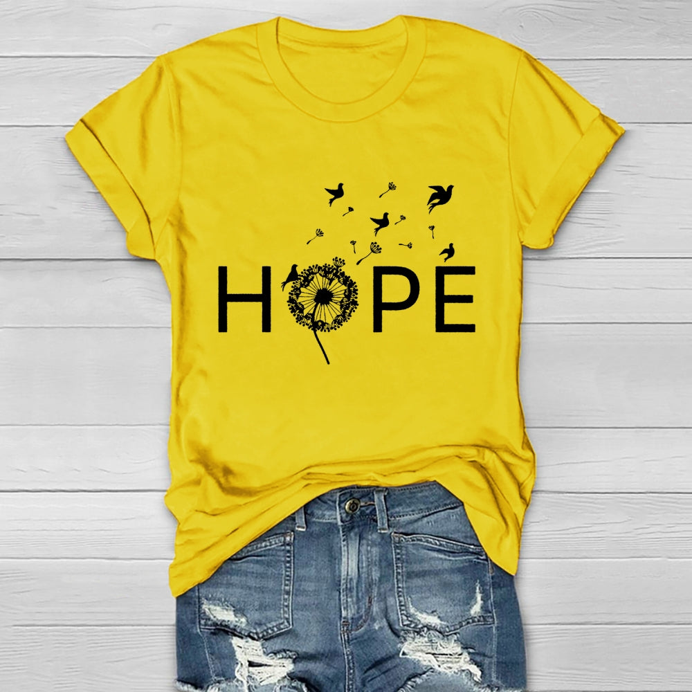 Hope Dandelion Pigeon Healthwear T-shirt