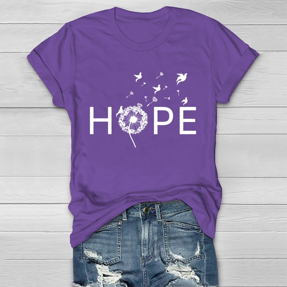 Hope Dandelion Pigeon Healthwear T-shirt
