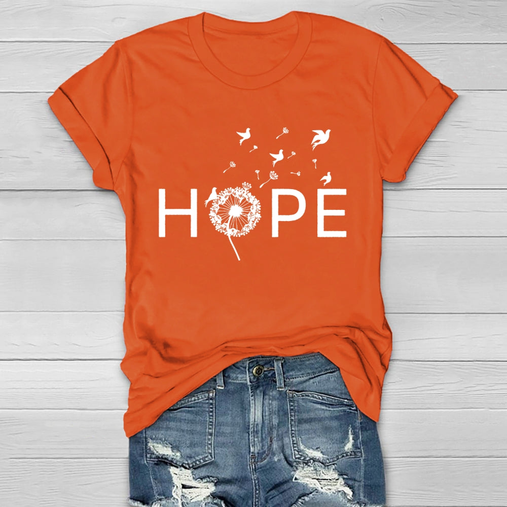 Hope Dandelion Pigeon Healthwear T-shirt