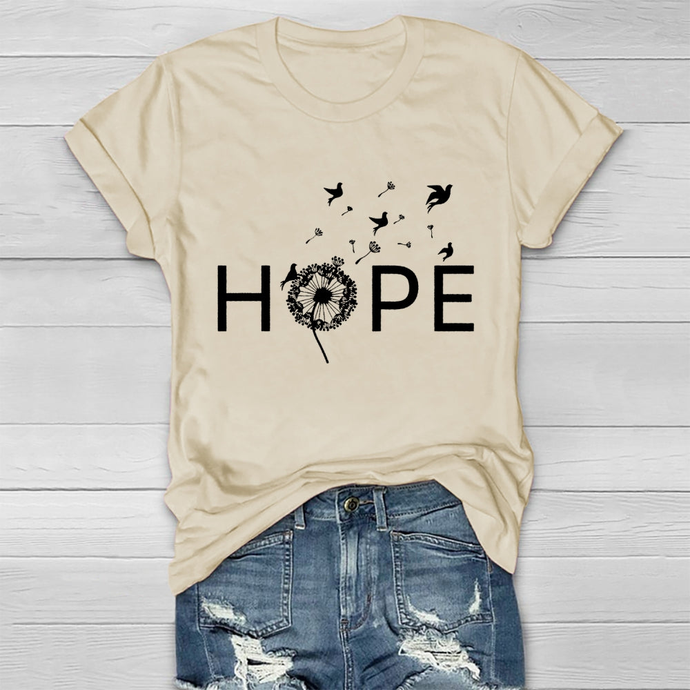 Hope Dandelion Pigeon Healthwear T-shirt