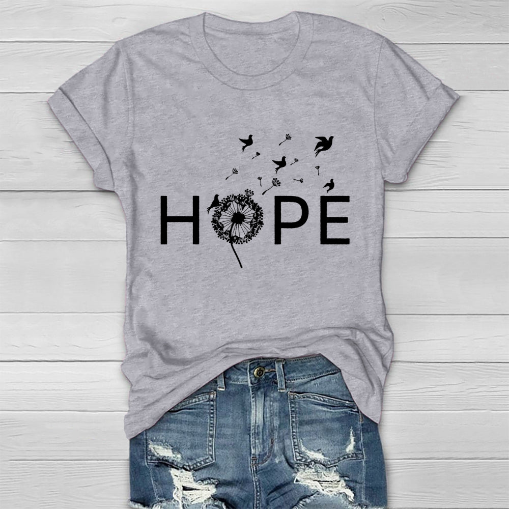 Hope Dandelion Pigeon Healthwear T-shirt