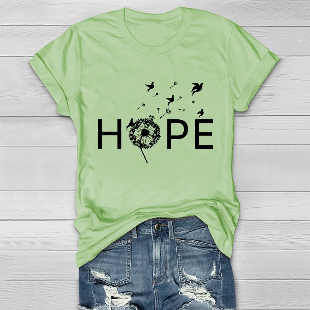 Hope Dandelion Pigeon Healthwear T-shirt