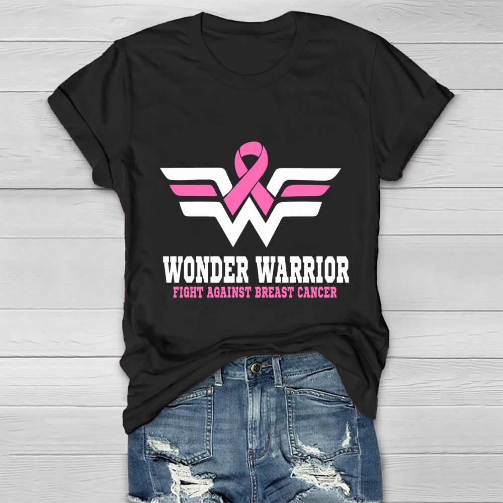 Wonder Warrior Fight Against Breast Cancer Healthwear T-shirt