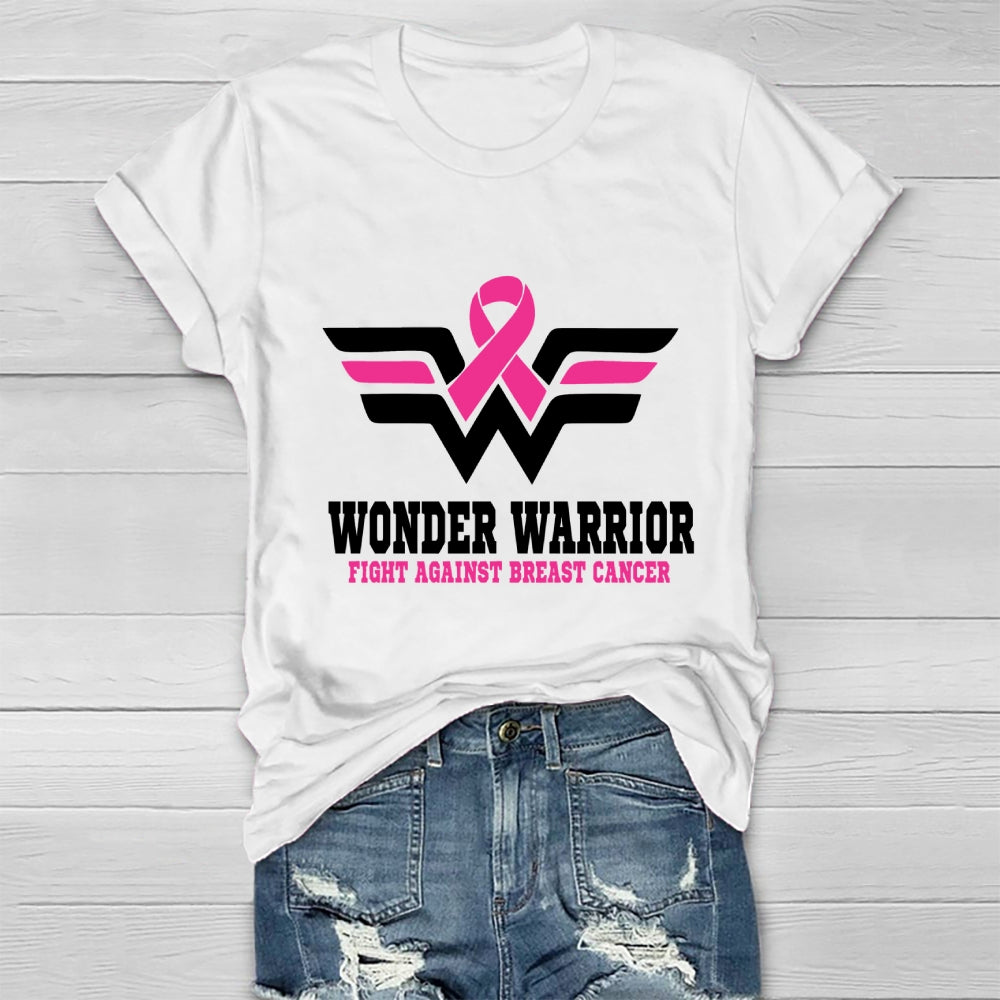 Wonder Warrior Fight Against Breast Cancer Healthwear T-shirt