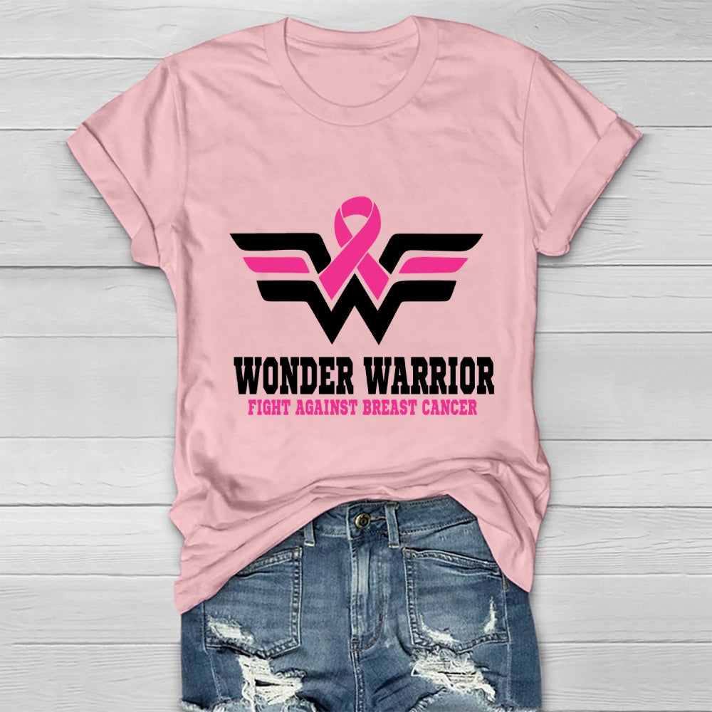 Wonder Warrior Fight Against Breast Cancer Healthwear T-shirt