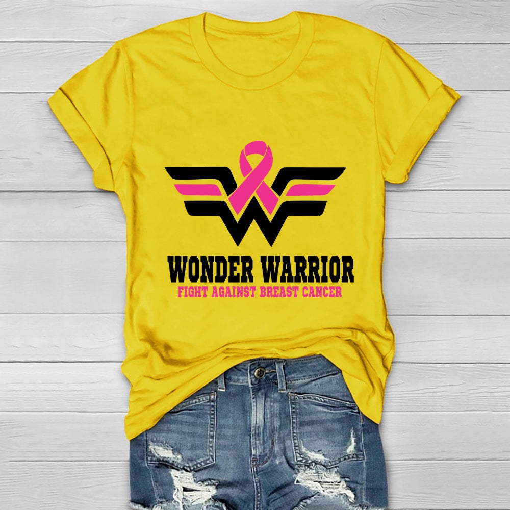 Wonder Warrior Fight Against Breast Cancer Healthwear T-shirt