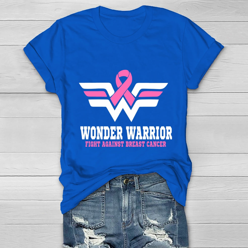 Wonder Warrior Fight Against Breast Cancer Healthwear T-shirt