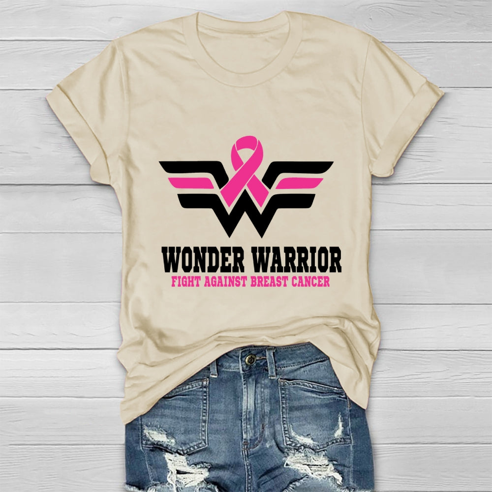 Wonder Warrior Fight Against Breast Cancer Healthwear T-shirt