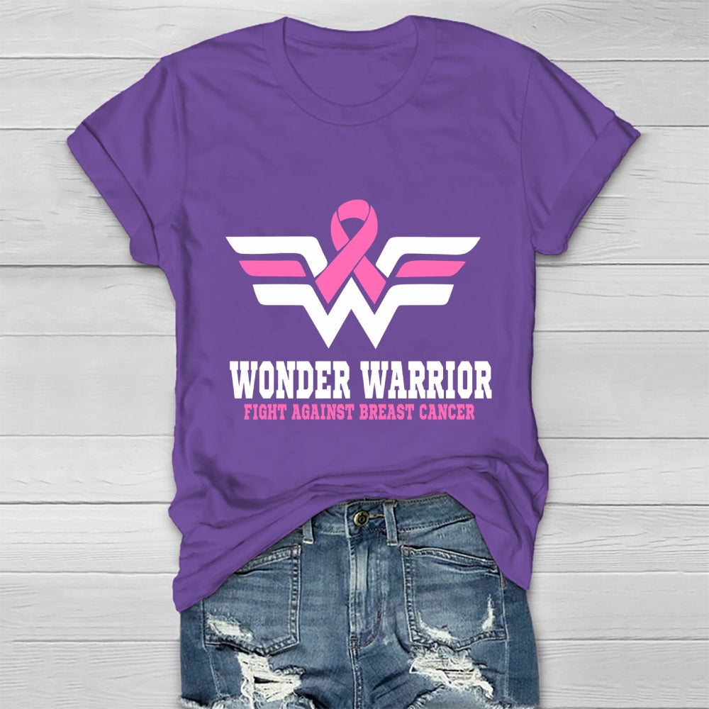 Wonder Warrior Fight Against Breast Cancer Healthwear T-shirt