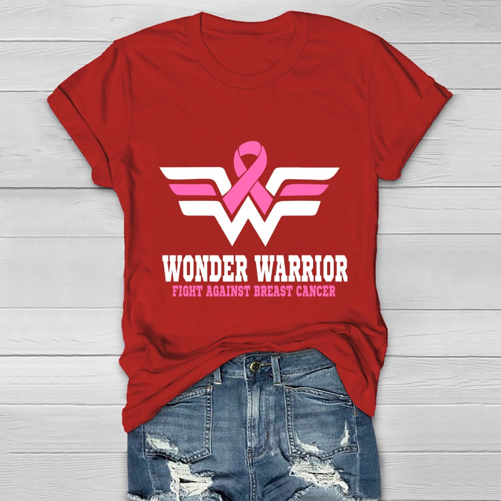 Wonder Warrior Fight Against Breast Cancer Healthwear T-shirt