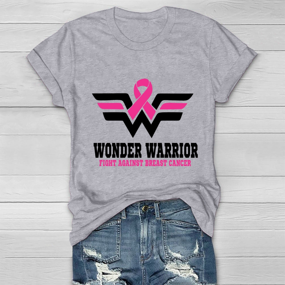 Wonder Warrior Fight Against Breast Cancer Healthwear T-shirt